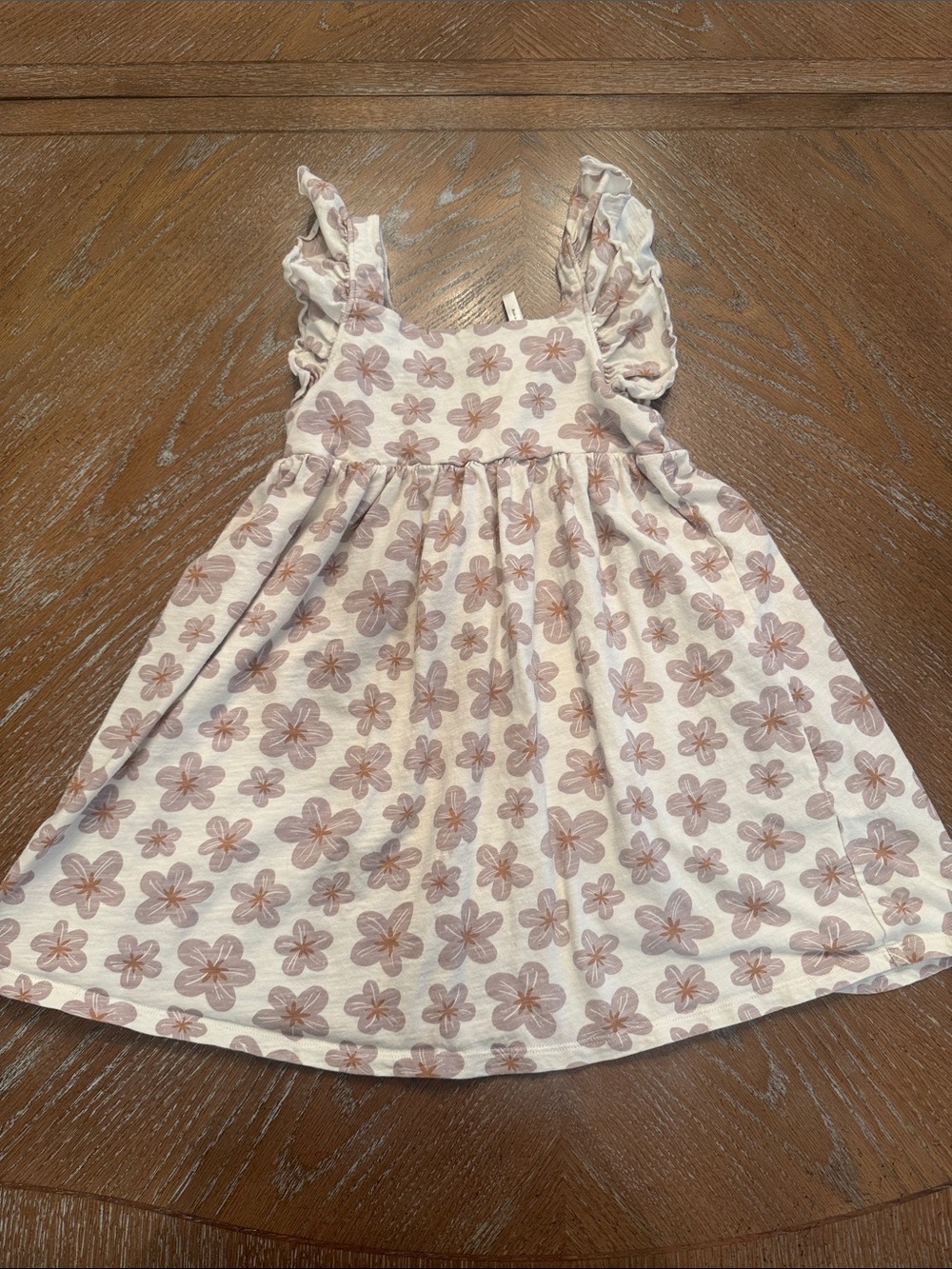 Rylee + Cru Cream Dress with Pink Floral Print